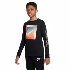 Shirts Boys' Nike Sportswear Graphic Long Sleeve T-Shirt 20 Shirts Boys' Nike Sportswear Graphic Long Sleeve T-Shirt -Nike popular store unnamed file 1183