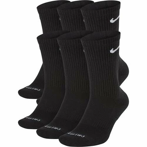 Adult Nike Everyday Plus Cushioned 6 Pack Crew Socks 3 Adult Nike Everyday Plus Cushioned 6 Pack Crew Socks