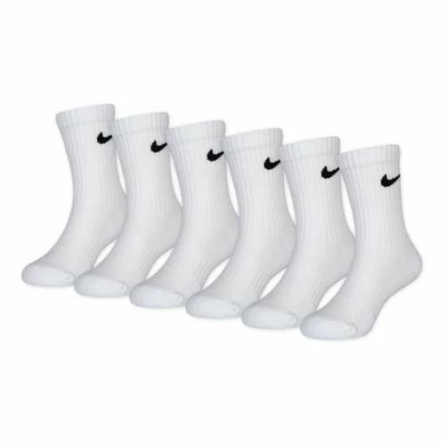 Kids' Nike Dri-Fit Perfect 6 Pack Crew Socks 3 Kids' Nike Dri-Fit Perfect 6 Pack Crew Socks