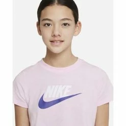 Shirts Girls' Nike Sportswear Logo Short Sleeve T-Shirt -Nike popular store unnamed file 1908