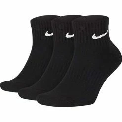 Adult Nike Everyday Cushion Ankle 3 Pack Quarter Socks
