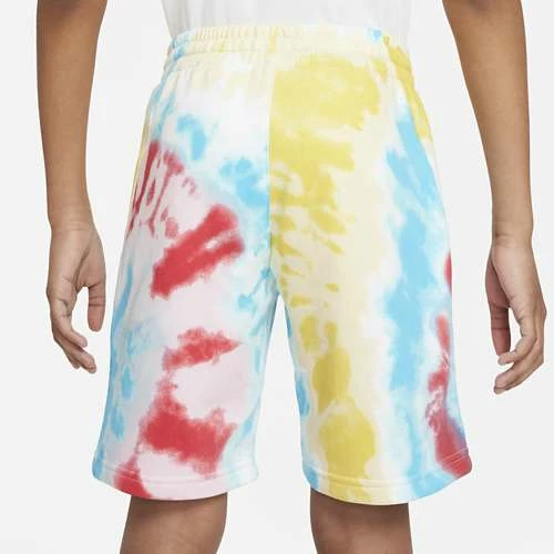 Kids' Nike Sportswear Club Tie Dye Lounge Shorts 5 Kids' Nike Sportswear Club Tie Dye Lounge Shorts - Image 3