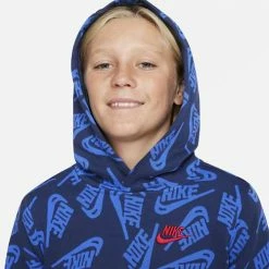 Hoodies & Sweatshirts Boys' Nike Sportswear All Over Print Hoodie -Nike popular store unnamed file 2082