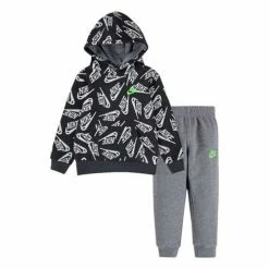 Sets & Onesies Baby Boys' Nike All Over Print Logo Hoodie And Fleece Joggers Set