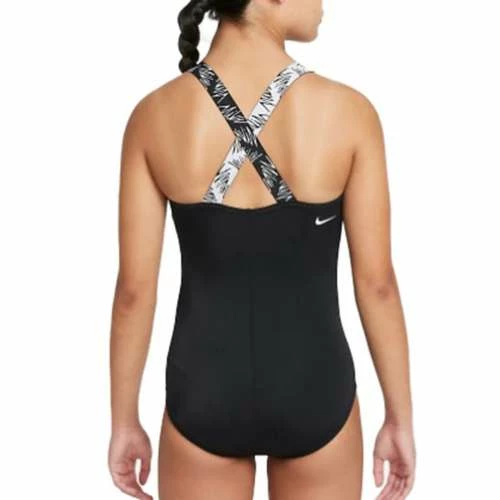 Swimsuits Girls' Nike Script Logo Crossback One-Piece 4 Swimsuits Girls' Nike Script Logo Crossback One-Piece - Image 2
