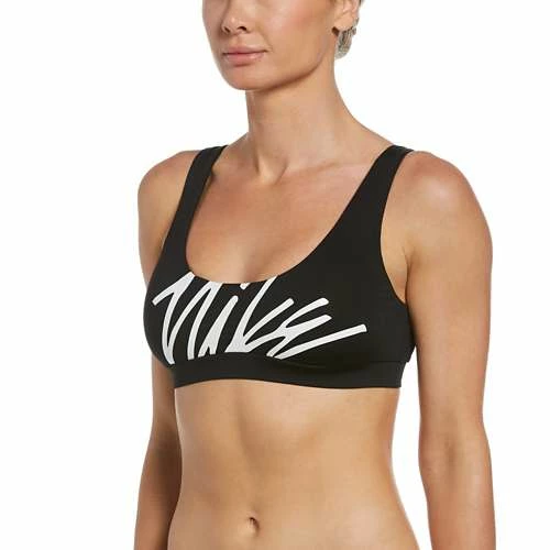 Swimsuits Women's Nike Multi Logo Scoop Neck Bikini Top 3 Swimsuits Women's Nike Multi Logo Scoop Neck Bikini Top