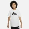 Shirts Boys' Nike Sportswear Stacked Swoosh Graphic T-Shirt