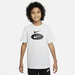 Shirts Boys' Nike Sportswear Stacked Swoosh Graphic T-Shirt