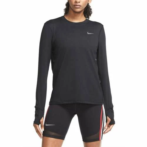 Hoodies & Sweatshirts Women's Nike Long-Sleeve Running Crewneck Sweatshirt 3 Hoodies & Sweatshirts Women's Nike Long-Sleeve Running Crewneck Sweatshirt
