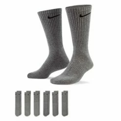 Adult Nike Everyday Cushioned 6 Pack Crew Socks