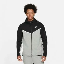 Hoodies & Sweatshirts Men's Nike Sportswear Tech Fleece Colorblock Full Zip Hoodie -Nike popular store unnamed file 38