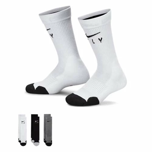 Adult Nike Elite Fly 3 Pack Crew Socks 5 Adult Nike Elite Fly 3 Pack Crew Socks - Image 3