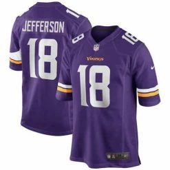 NFL Jerseys Nike Minnesota Vikings Justin Jefferson #18 Game Jersey