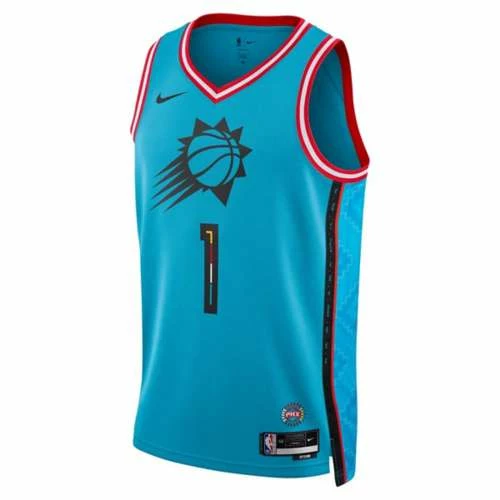 NBA Jerseys Nike Phoenix Suns Devin Booker #1 2022 City Edition Jersey 5 NBA Jerseys Nike Phoenix Suns Devin Booker #1 2022 City Edition Jersey - Image 3