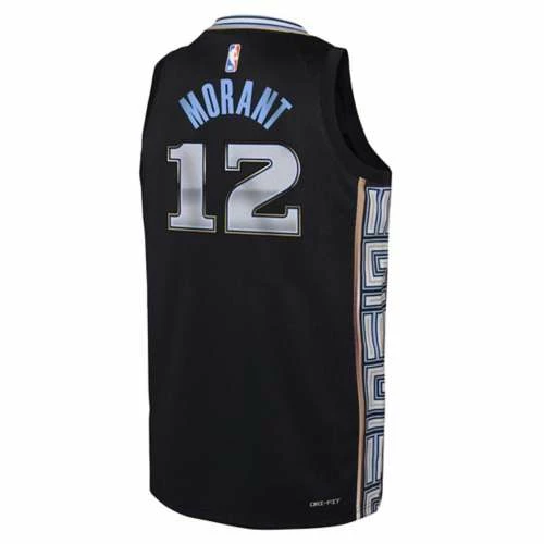 NBA Jerseys Nike Kids' Memphis Grizzlies Ja Morant #12 2022 City Edition Jersey 4 NBA Jerseys Nike Kids' Memphis Grizzlies Ja Morant #12 2022 City Edition Jersey - Image 2