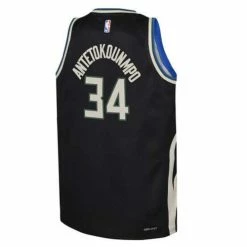 NBA Jerseys Nike Kids' Milwaukee Bucks Giannis Antetokounmpo #34 2022 Statement Jersey -Nike popular store unnamed file 5651