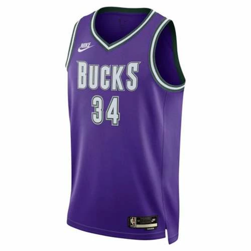 NBA Jerseys Nike Milwaukee Bucks Giannis Antetokounmpo #34 Hardwood Classic Jersey 5 NBA Jerseys Nike Milwaukee Bucks Giannis Antetokounmpo #34 Hardwood Classic Jersey - Image 3