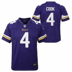 NFL Jerseys Nike Kids' Minnesota Vikings Dalvin Cook #4 Game Jersey