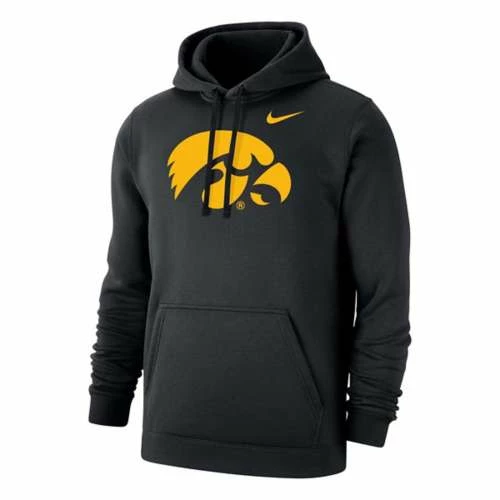 College Hoodies & Sweatshirts Nike Iowa Hawkeyes Club Hoodie 3 College Hoodies & Sweatshirts Nike Iowa Hawkeyes Club Hoodie
