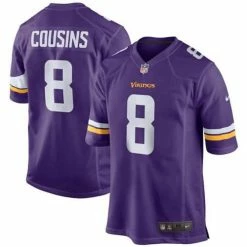 NFL Jerseys Nike Minnesota Vikings Kirk Cousins #8 Game Jersey