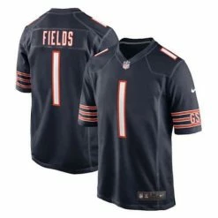 NFL Jerseys Nike Chicago Bears Justin Fields #1 Game Jersey