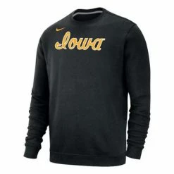 College Hoodies & Sweatshirts Nike Iowa Hawkeyes Script Crewneck Sweatshirt