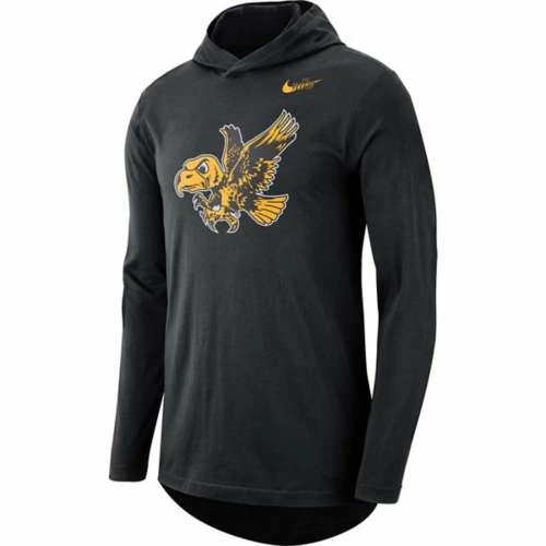 College Shirts Nike Iowa Hawkeyes Vault Hooded Long Sleeve Shirt 3 College Shirts Nike Iowa Hawkeyes Vault Hooded Long Sleeve Shirt
