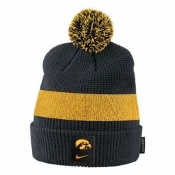 College Hats & Caps Nike Iowa Hawkeyes Sideline Pom Beanie