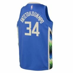NBA Jerseys Nike Kids' Milwaukee Bucks Giannis Antetokounmpo #34 2022 City Edition Jersey 6 NBA Jerseys Nike Kids' Milwaukee Bucks Giannis Antetokounmpo #34 2022 City Edition Jersey -Nike popular store unnamed file 5877