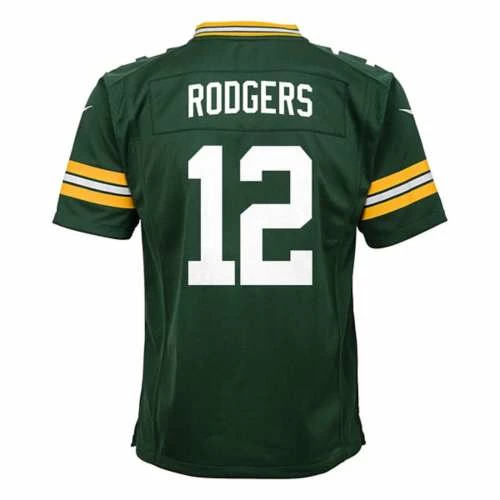 NFL Jerseys Nike Kids' Green Bay Packers Aaron Rodgers #12 Game Jersey 4 NFL Jerseys Nike Kids' Green Bay Packers Aaron Rodgers #12 Game Jersey - Image 2