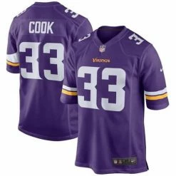 NFL Jerseys Nike Minnesota Vikings Dalvin Cook #33 Game Jersey