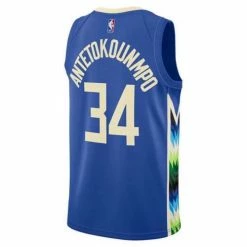 NBA Jerseys Nike Milwaukee Bucks Giannis Antetokounmpo #34 2022 City Edition Jersey -Nike popular store unnamed file 5952