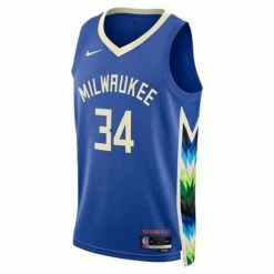 NBA Jerseys Nike Milwaukee Bucks Giannis Antetokounmpo #34 2022 City Edition Jersey -Nike popular store unnamed file 5953