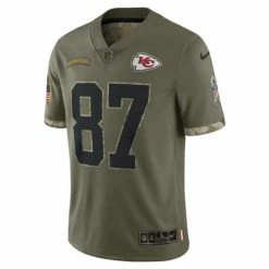 NFL Jerseys Nike Kansas City Chiefs Travis Kelce #87 2022 Salute To Service Jersey -Nike popular store unnamed file 5974