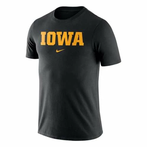 College Shirts Nike Iowa Hawkeyes DriFit Cotton Wordmark T-Shirt 3 College Shirts Nike Iowa Hawkeyes DriFit Cotton Wordmark T-Shirt