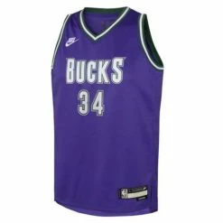 NBA Jerseys Nike Kids' Milwaukee Bucks Giannis Antetokounmpo #34 Hardwood Classic Jersey -Nike popular store unnamed file 5984