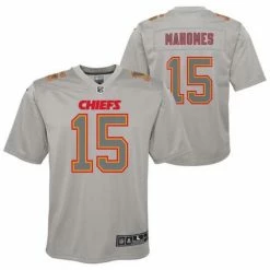 NFL Jerseys Nike Kids' Kansas City Chiefs Patrick Mahomes #15 Atmosphere Jersey