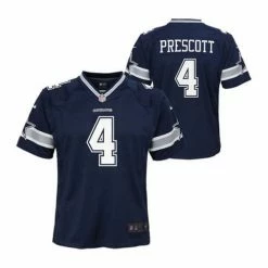 NFL Jerseys Nike Kids' Dallas Cowboys Dak Prescott #4 Home Game Jersey
