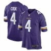 NFL Jerseys Nike Minnesota Vikings Dalvin Cook #4 Game Jersey