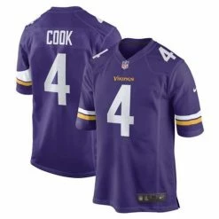 NFL Jerseys Nike Minnesota Vikings Dalvin Cook #4 Game Jersey
