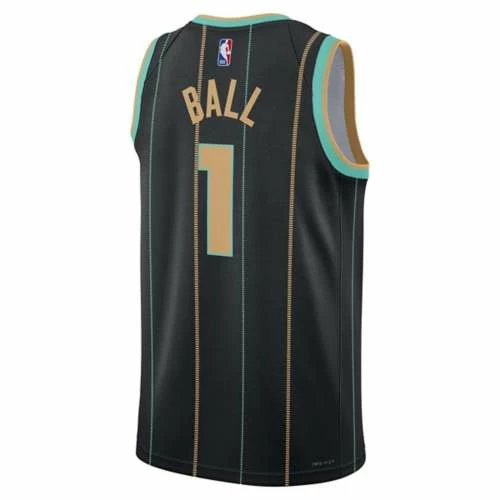 NBA Jerseys Nike Charlotte Hornets Lamelo Ball #1 2022 City Edition Jersey 4 NBA Jerseys Nike Charlotte Hornets Lamelo Ball #1 2022 City Edition Jersey - Image 2