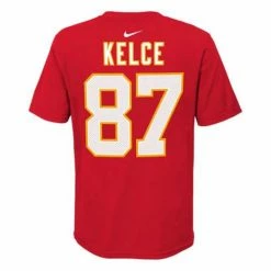 NFL Shirts Nike Kids' Kansas City Chiefs Travis Kelce #87 Name & Number T-Shirt