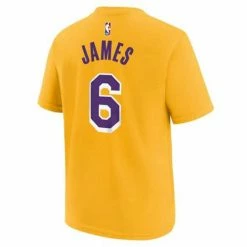 NBA Shirts Nike Kids' Los Angeles Lakers Lebron James #6 Name & Number T-Shirt