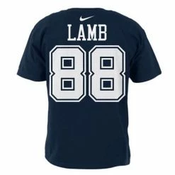 NFL Shirts Nike Dallas Cowboys CeeDee Lamb #88 Name & Number T-Shirt