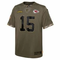 NFL Jerseys Nike Kids' Kansas City Chiefs Patrick Mahomes #15 2022 Salute To Service Jersey -Nike popular store unnamed file 6205