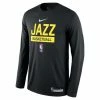 NBA Shirts Nike Utah Jazz Practice Long Sleeve Shirt -Nike popular store unnamed file 6225