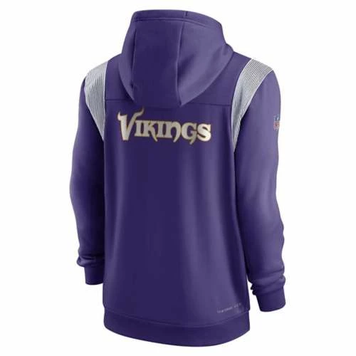 NFL Hoodies & Sweatshirts Nike Minnesota Vikings Team Therma Full Zip Hoodie 4 NFL Hoodies & Sweatshirts Nike Minnesota Vikings Team Therma Full Zip Hoodie - Image 2