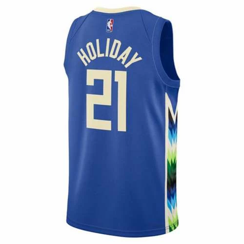 NBA Jerseys Nike Milwaukee Bucks Jrue Holiday #21 2022 City Edition Jersey 3 NBA Jerseys Nike Milwaukee Bucks Jrue Holiday #21 2022 City Edition Jersey