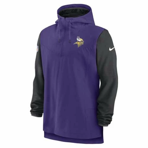 NFL Lightweight Jackets Nike Minnesota Vikings Player Half Zip 3 NFL Lightweight Jackets Nike Minnesota Vikings Player Half Zip