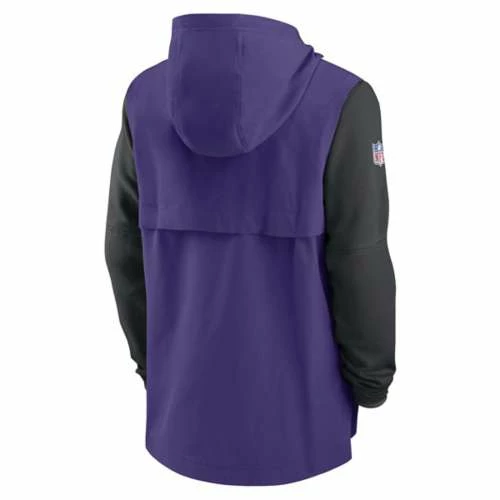 NFL Lightweight Jackets Nike Minnesota Vikings Player Half Zip 4 NFL Lightweight Jackets Nike Minnesota Vikings Player Half Zip - Image 2